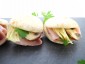 Mini Pita Kochschinken, Champignons und Artischocken