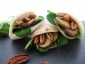 Mini Pita Pilze, Nüsse und Nüsslisalat