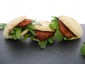 Mini Pita Ruccola und getrockneten Tomaten