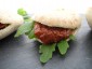 Mini Pita Ruccola und getrockneten Tomaten