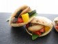 Mini Pita mediterranes grilliertes Gemüse