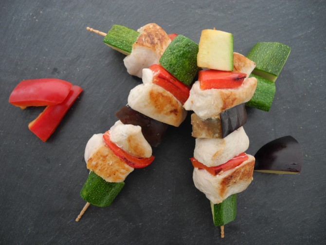 Mediterrane Pouletspiesse