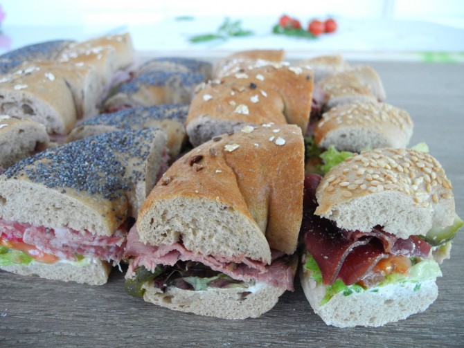 Platte Bagel assortiert
