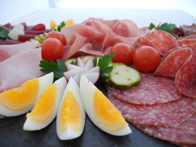 Platte Fleisch
