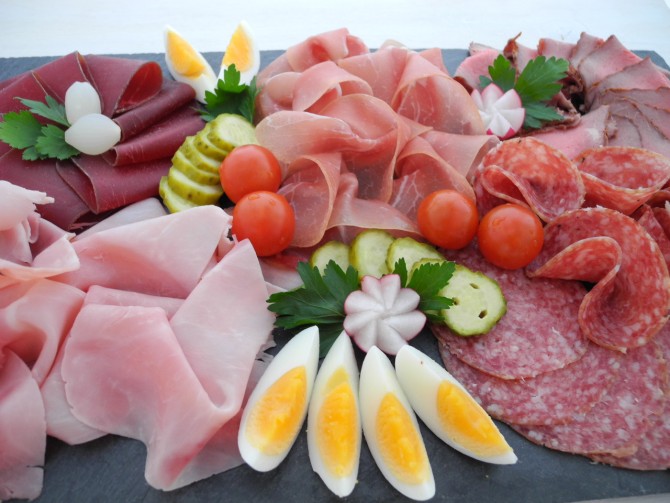 Platte Fleisch