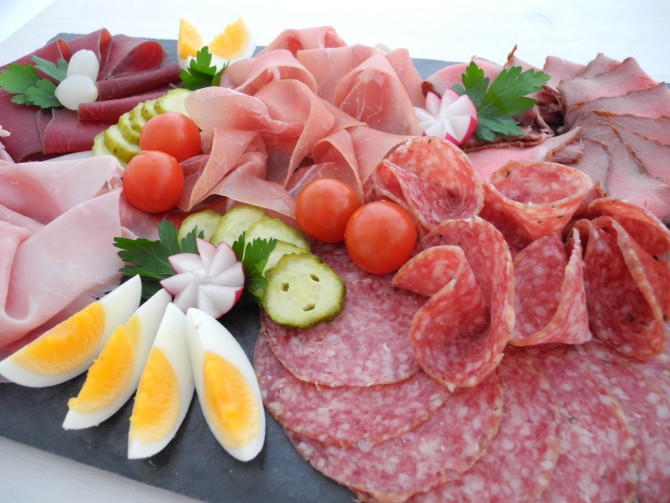 Platte Fleisch