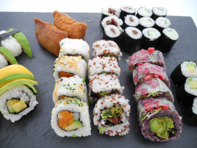 Platte Sushi vegetarisch