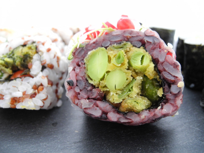 Platte Sushi vegetarisch