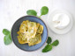 Raviolone gefüllt mit Spinat und Ricotta