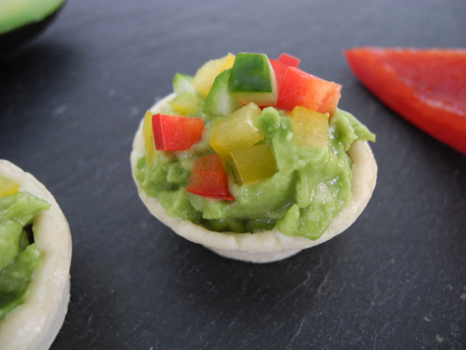 Tartelette Avocado Gemüse