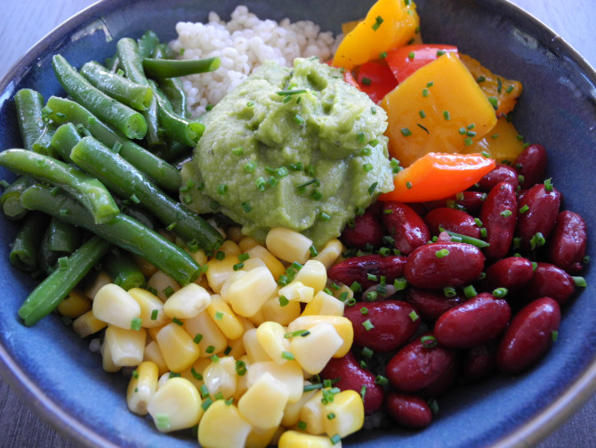 Gersten Bowl Mexican vegan und eiweissreich