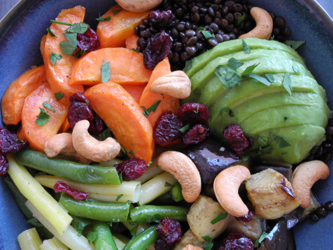 Wohlfühl Linsen Bowl vegan und eiweissreich