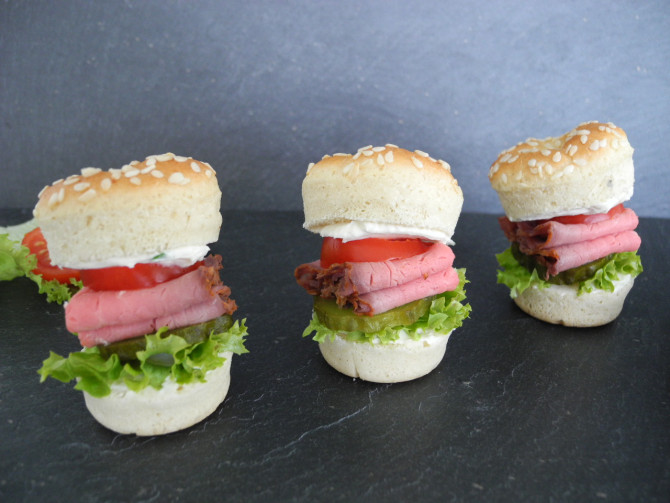 Mini Bagel Roastbeef
