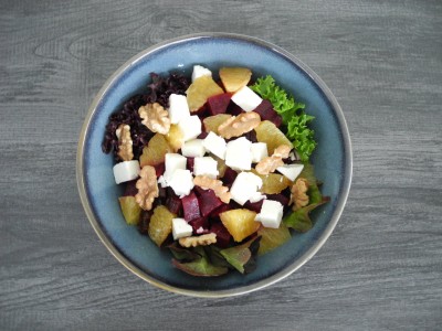 Randen-Walnuss-Salat mit Feta
