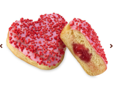 Donut gefüllt mit Himbeercréme