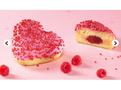 Donut gefüllt mit Himbeercréme