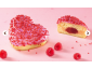 Donut gefüllt mit Himbeercréme