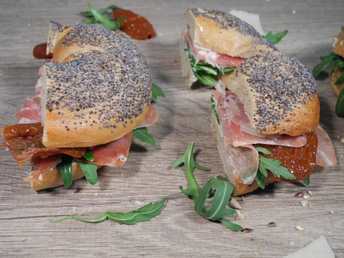 Bagel Bünder Rohschinken