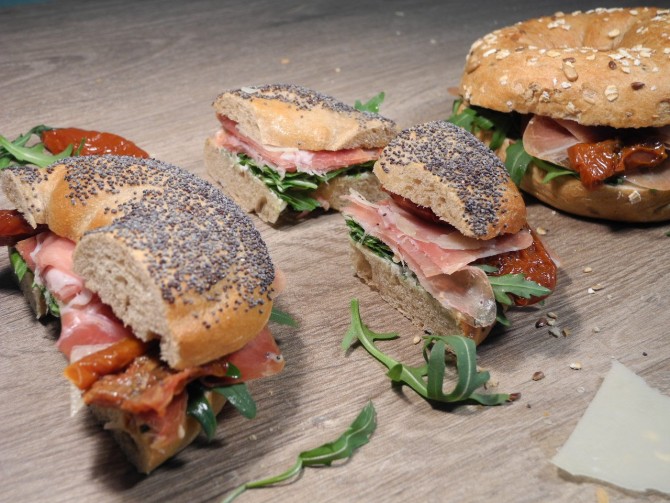 Bagel Bünder Rohschinken