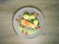 Lachs mit saisonalen Beilagen