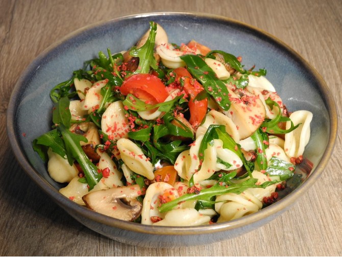 Pasta mit Pilzen und Ricotta