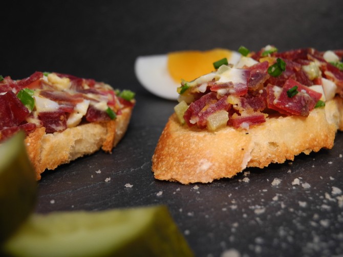 Crostini Bündnerfleisch Tartare