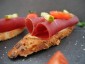 Canapé mit Bündnerfleisch