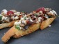 Lunch Crostini Pilz Speck Preiselbeere