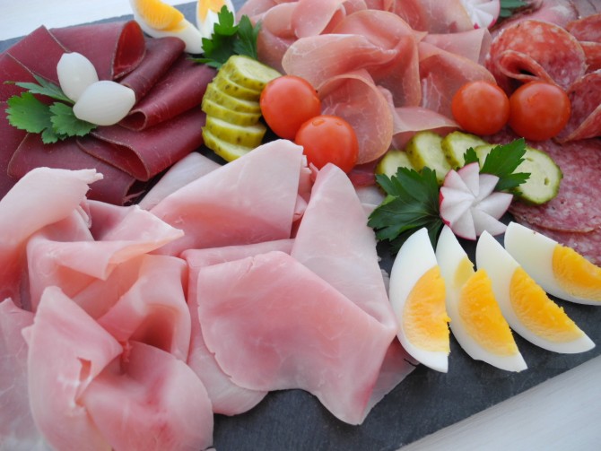 Platte Fleisch