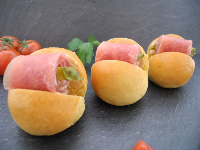 Mini Brioche Rohschinken