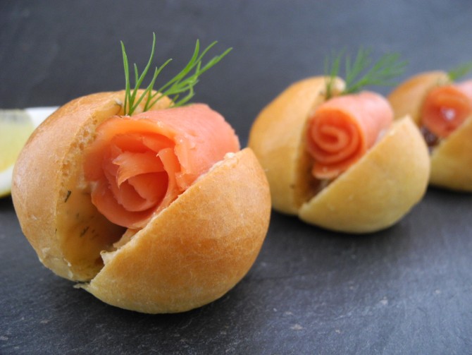 Mini Brioche Lachs
