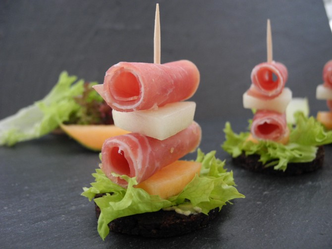 Mini Tower Melone / Rohschinken